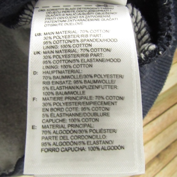 Adidas Heather Blue Front Zip Hoodie Men's L - Picture 11 of 16